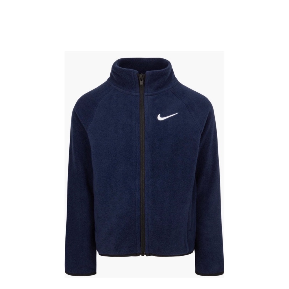 SALE Nike Kids Navy Blue Fleece Jacket Size 4 - Picture 2 of 6